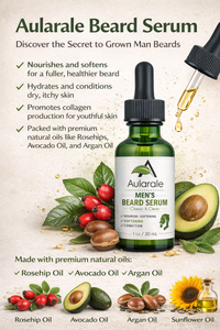Men’s Beard Serum with Vitamin E & Rosemary for Thicker, Softer & Stronger Beard Growth