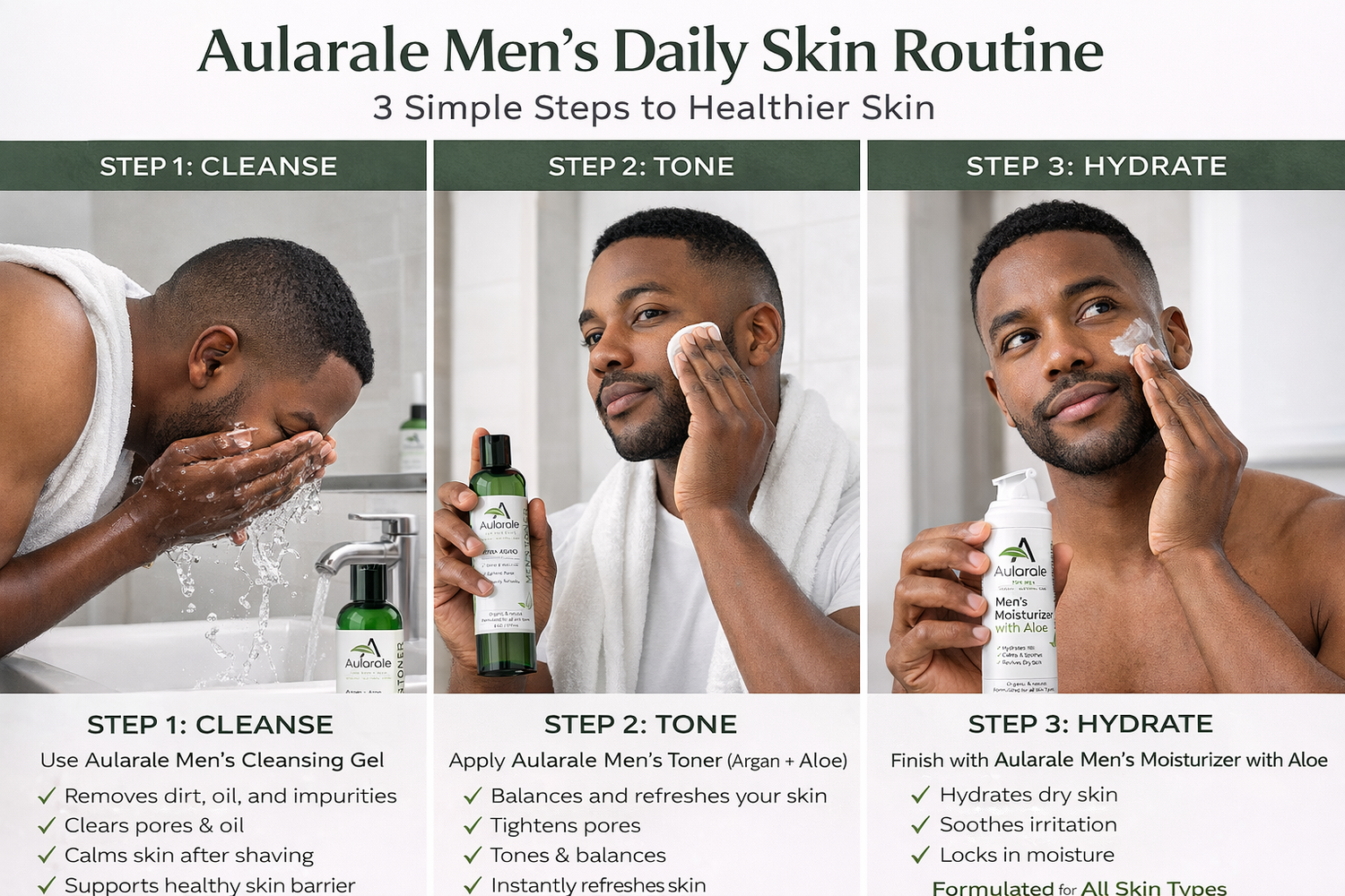 Men's Aloe & Argan Facial Moisturizer