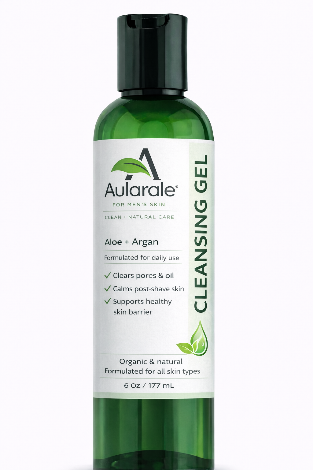 Men's Argan & Aloe Cleansing Gel/ 6oz