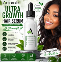 Ultra Growth Hair Serum Natural DHT Blocker W  Minoxidil for Thicker Hair & Healthy Scalp (1 oz)