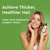 Ultra Growth Hair Serum Natural DHT Blocker W  Minoxidil for Thicker Hair & Healthy Scalp (1 oz)
