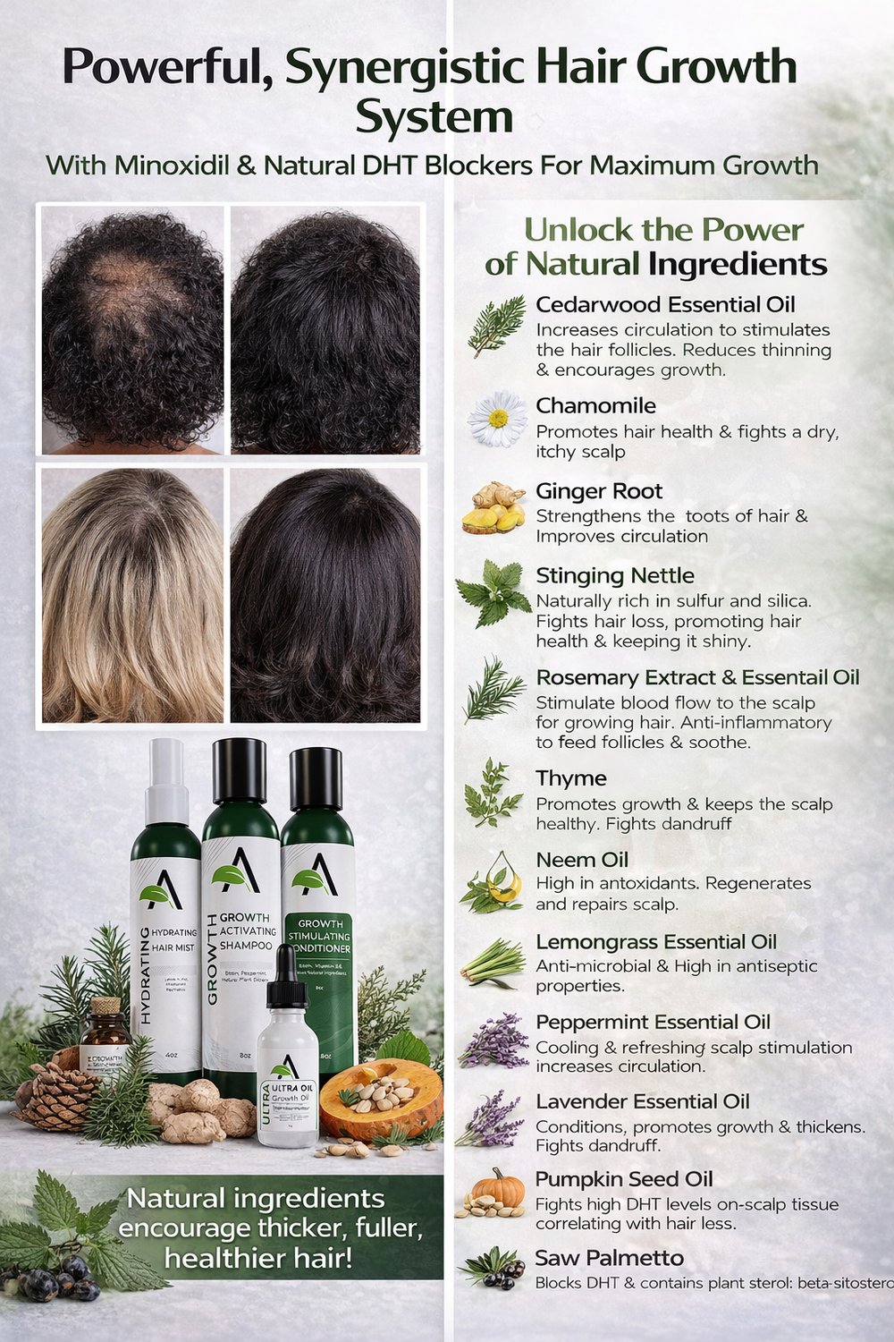 Volumizing Hair Re-Growth System (Full)