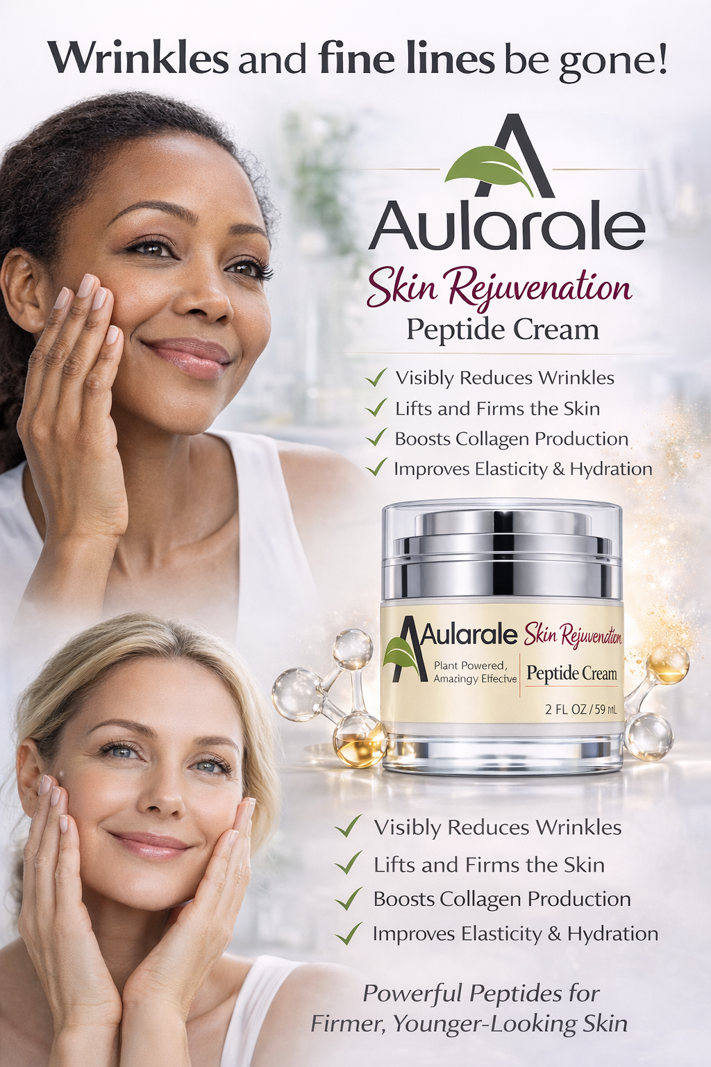 SKIN REJUVENATION  PEPTIDE CREAM  / 1.7 OZ.