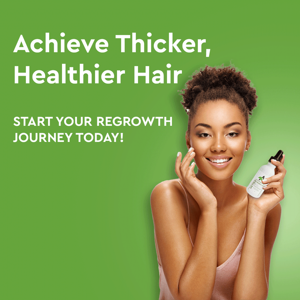 Ultra Growth Hair Serum with Natural DHT Blocker for Thicker Hair & Healthy Scalp (1 oz)